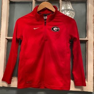 Georgia Bulldogs Nike Dri-Fit Half Zip Pullover